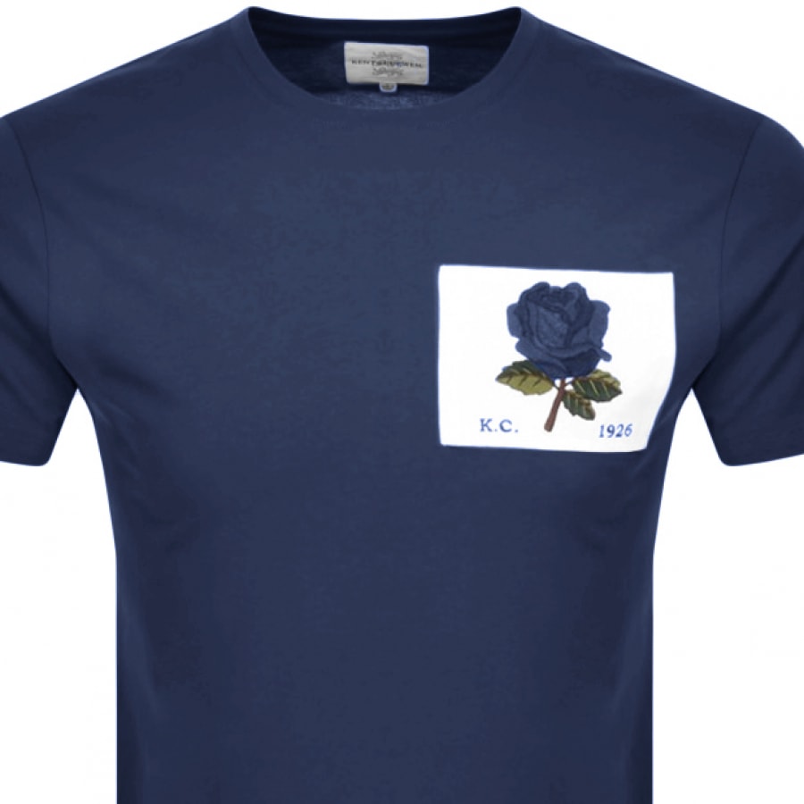 Alternative Image for ProductKent And Curwen Rose Patch Icon T Shirt Blue2